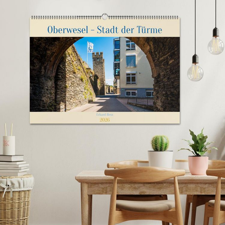 Produktbild: Oberwesel - Stadt der T&uuml;rme (Wandkalender 2026 DIN A2 quer), CALVENDO Monatskalender