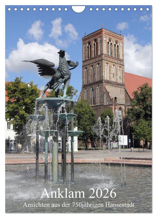 Produktbild: Anklam 2026 (Wandkalender 2026 DIN A4 hoch), CALVENDO Monatskalender