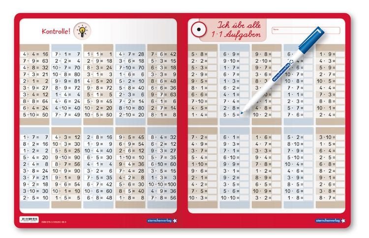 Produktbild: Ich übe alle 1x1 Aufgaben mit Stift