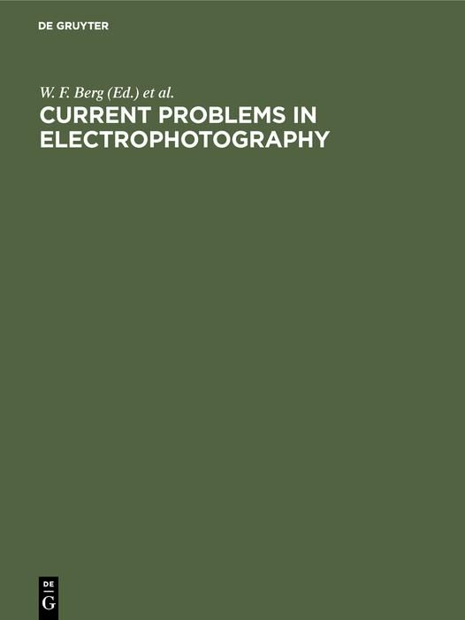 Produktbild: Current problems in electrophotography