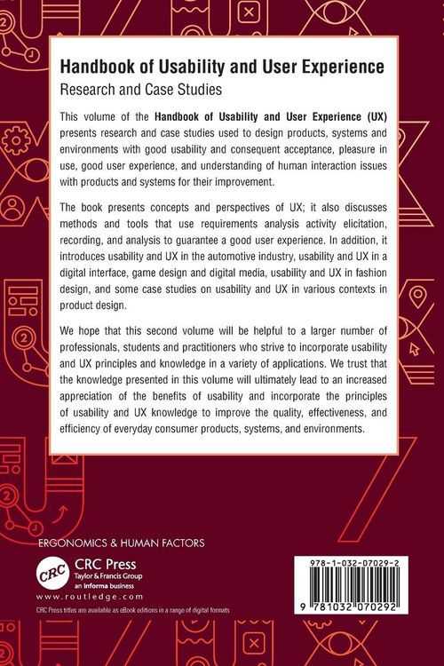 Produktbild: Handbook of Usability and User-Experience
