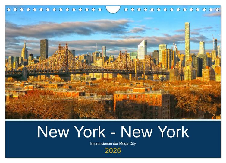 Produktbild: New York - New York. Impressionen der Mega-City (Wandkalender 2026 DIN A4 quer), CALVENDO Monatskalender