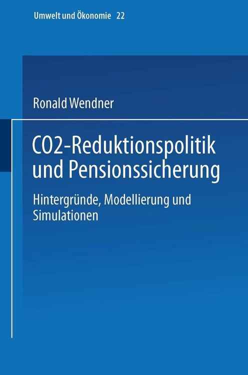 Produktbild: CO2-Reduktionspolitik und Pensionssicherung