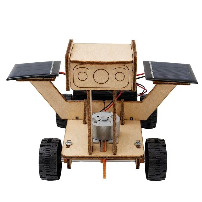 Produktbild: Fischertechnik 579974 - miniMINT, Luna Rover mit 2 Solarzellen, Technik-Holzbausatz ab 8 Jahren
