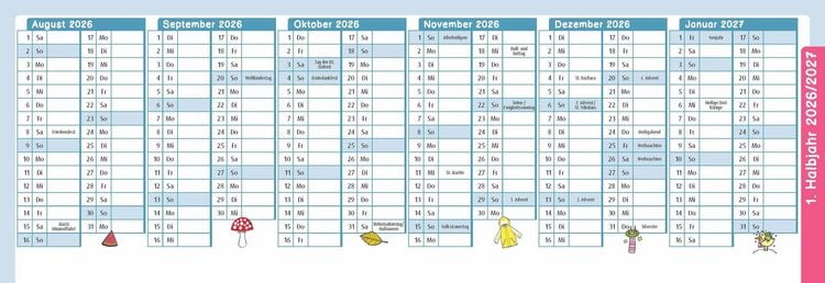 Produktbild: Der Wochen-Tischkalender f&uuml;r das Kita-Jahr 2026/2027