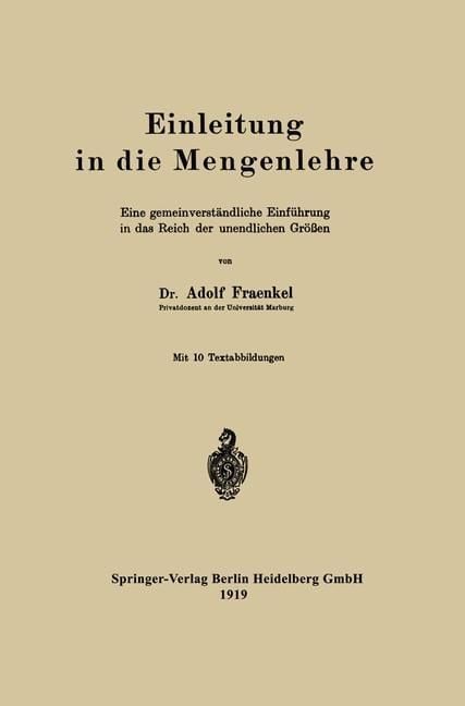 Produktbild: Einleitung in die Mengenlehre