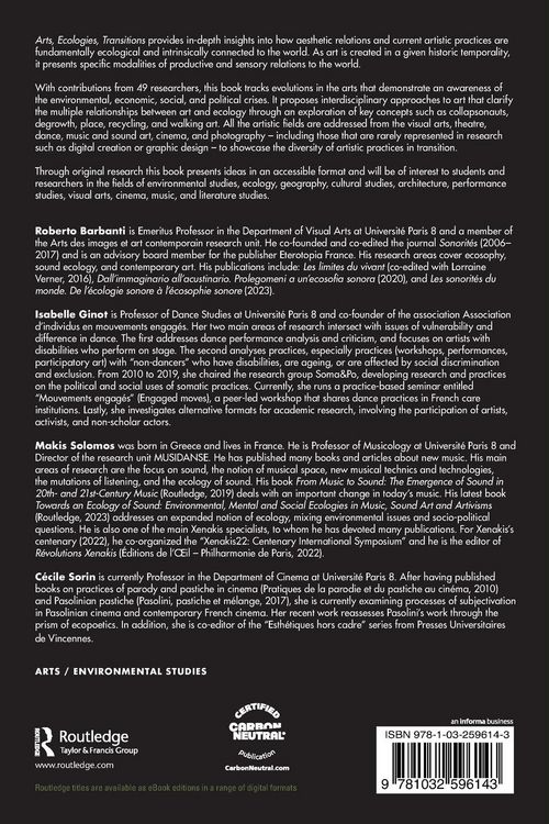 Produktbild: Arts, Ecologies, Transitions