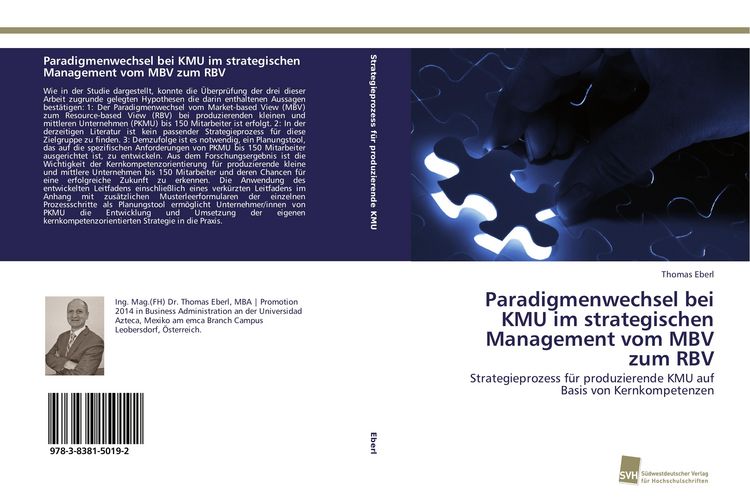 Produktbild: Paradigmenwechsel bei KMU im strategischen Management vom MBV zum RBV