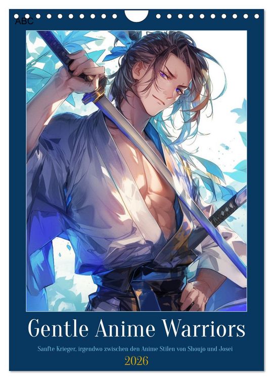 Produktbild: Gentle Anime Warriors (Wandkalender 2026 DIN A4 hoch), CALVENDO Monatskalender