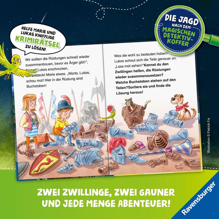 Produktbild: Die Jagd nach dem magischen Detektivkoffer, Band 4 - Achtung, Raubritter!