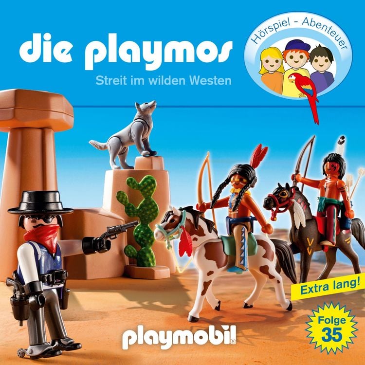 Produktbild: Die Playmos - Das Original Playmobil H&ouml;rspiel, Folge 35: Streit im Wilden Westen