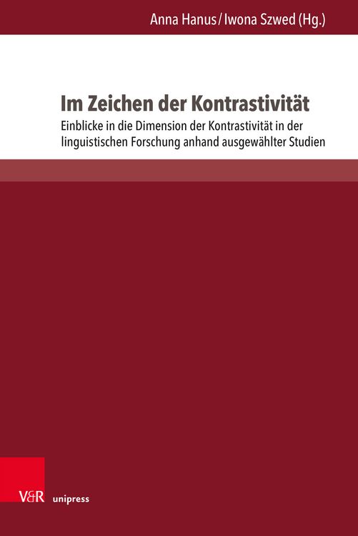 Produktbild: Im Zeichen der Kontrastivit&auml;t
