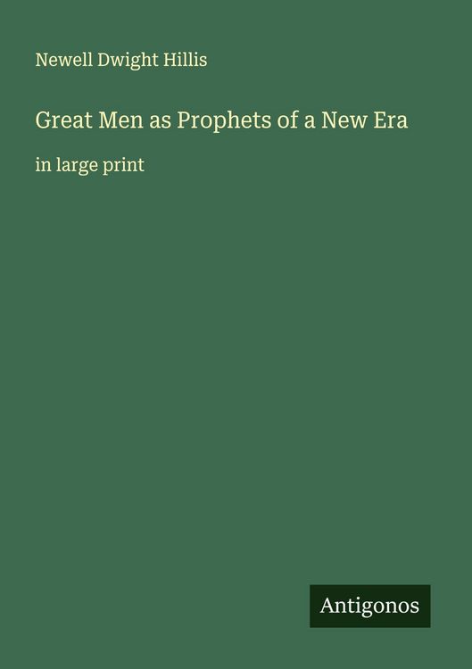 Produktbild: Great Men as Prophets of a New Era