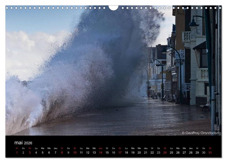Produktbild: GRANDES MAR&Eacute;ES &Agrave; SAINT-MALO (Calendrier mural 2026 DIN A3 vertical), CALVENDO calendrier mensuel