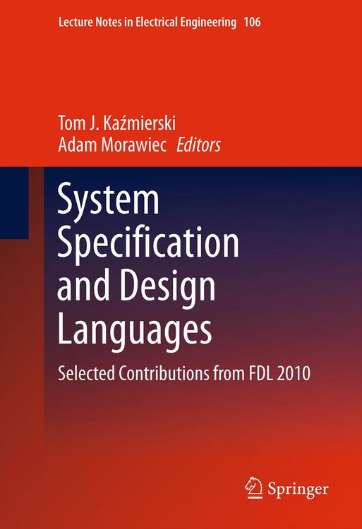 Produktbild: System Specification and Design Languages