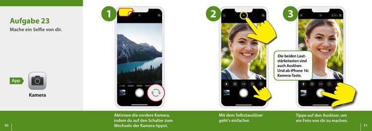 Produktbild: Meine Smartphone-Anleitung f&uuml;r iOS / iPhone&nbsp;&ndash; Smartphonekurs f&uuml;r Senioren (Kursbuch Version iPhone) &ndash; Das Kursbuch f&uuml;r Apple iPhones / iOS