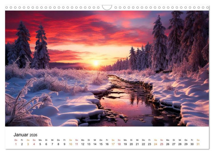 Produktbild: Natur im Jahr (Wandkalender 2026 DIN A3 quer), CALVENDO Monatskalender