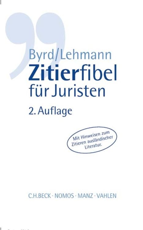 Produktbild: Zitierfibel f&uuml;r Juristen