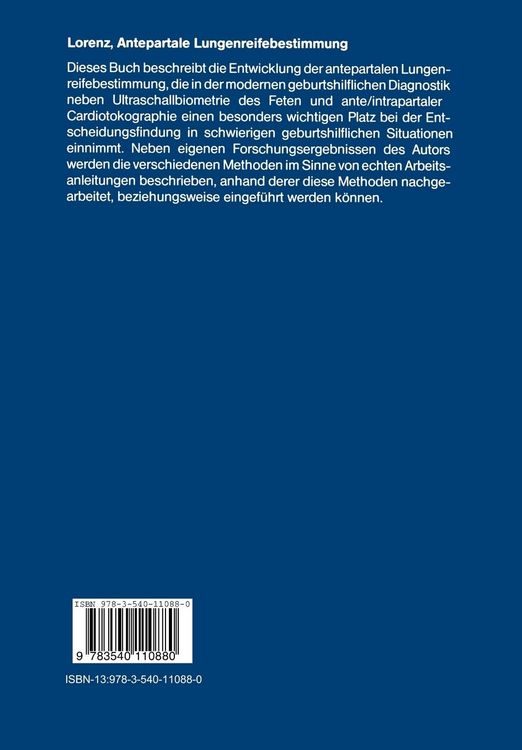 Produktbild: Antepartale Lungenreifebestimmung durch Fruchtwasseranalyse