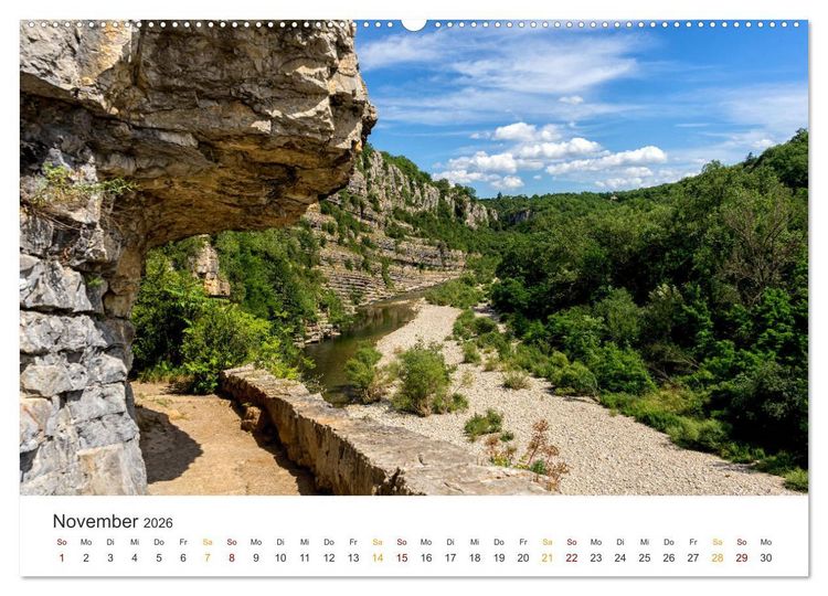Produktbild: Im S&uuml;den Frankreichs - Ard&egrave;che, La Baume und Sevennen (Wandkalender 2026 DIN A2 quer), CALVENDO Monatskalender