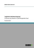 Produktbild: Legislative Rechtserzeugung