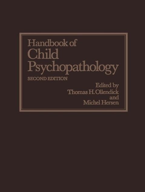 Produktbild: Handbook of Child Psychopathology