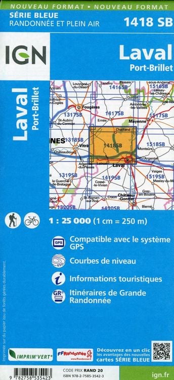 Produktbild: Laval Port Brille 1:25 000