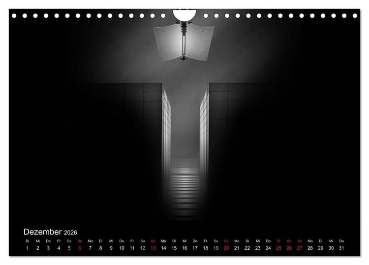 Produktbild: Black-Schwarz-Noir 2026 (Wandkalender 2026 DIN A4 quer), CALVENDO Monatskalender
