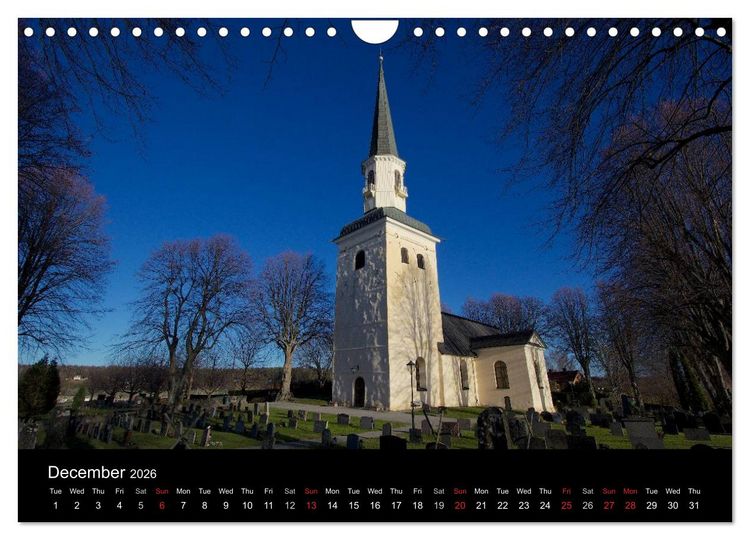 Produktbild: Monuments of Sweden 2026 (Wall Calendar 2026 DIN A4 landscape), CALVENDO 12 Month Wall Calendar