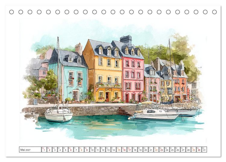 Produktbild: Wo das Meer zuhause ist (Tischkalender 2027 DIN A5 quer), CALVENDO Monatskalender
