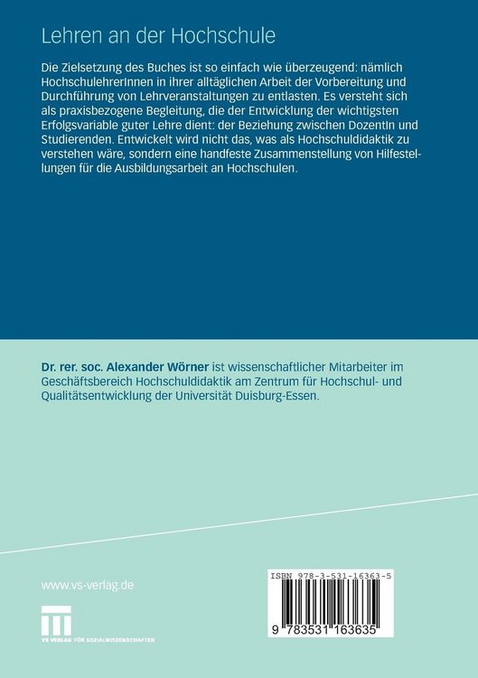Produktbild: Lehren an der Hochschule