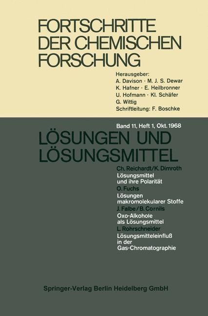 Produktbild: Fortschritte der chemischen Forschung