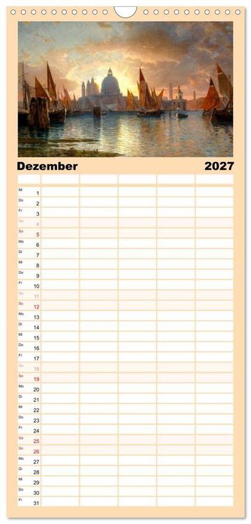 Produktbild: Familienplaner 2027 - Venedig - Gem&auml;lde aus drei Jahrhunderten. Kunstkalender mit 5 Spalten (Wandkalender, 21 x 45 cm) CALVENDO