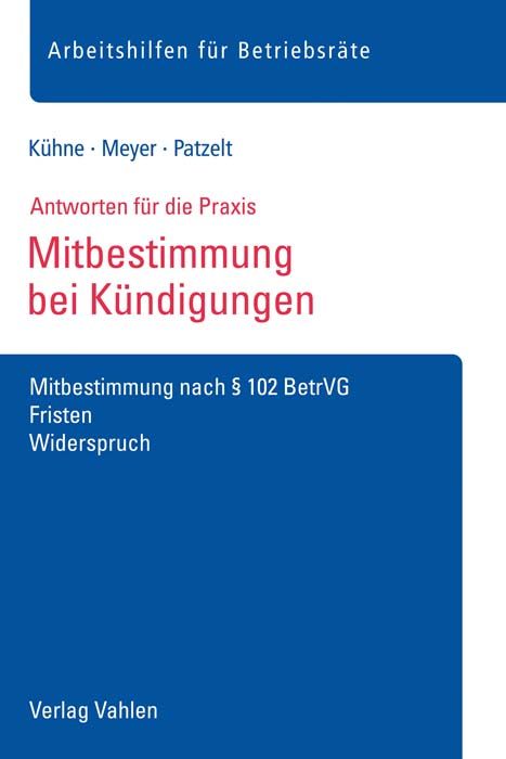Produktbild: Mitbestimmung bei K&uuml;ndigungen