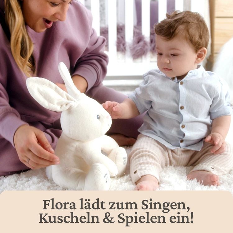 Produktbild: GUND Flora, das singende und sprechende H&auml;schen - spielt Guck Guck mit den Ohren
