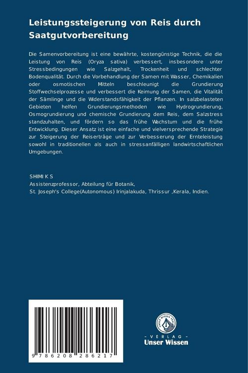 Produktbild: Leistungssteigerung von Reis durch Saatgutvorbereitung