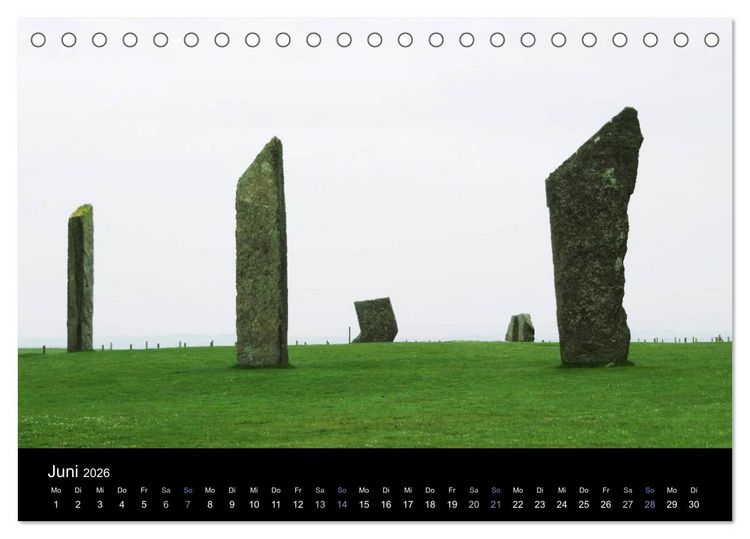 Produktbild: Steinkreise Gro&szlig;britanniens (Tischkalender 2026 DIN A5 quer), CALVENDO Monatskalender