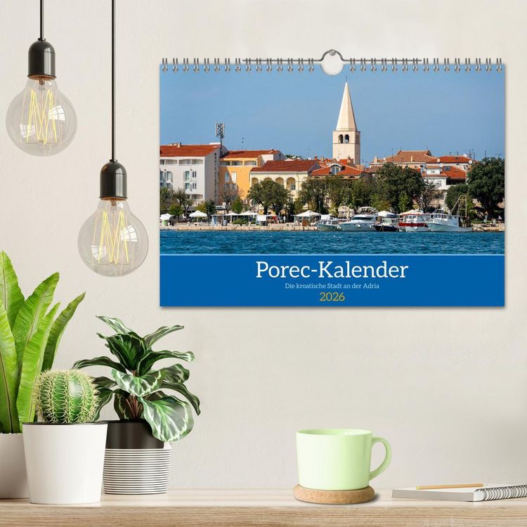Produktbild: Porec Kalender - Die kroatische Stadt an der Adria (Wandkalender 2026 DIN A4 quer), CALVENDO Monatskalender