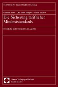 Produktbild: Die Sicherung tariflicher Mindeststandards