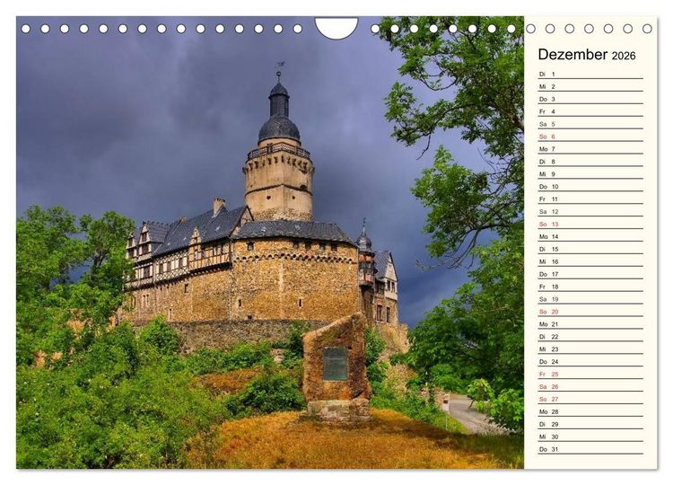 Produktbild: Burgen im Harz (Wandkalender 2026 DIN A4 quer), CALVENDO Monatskalender