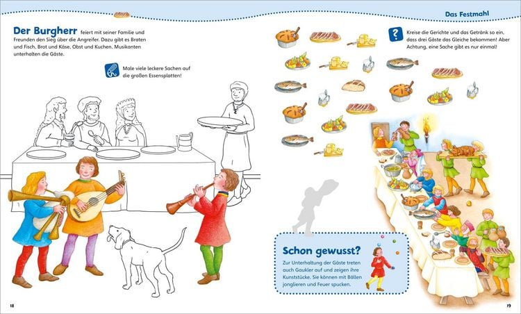 Produktbild: WAS IST WAS Junior Mitmach-Heft Ritterburg