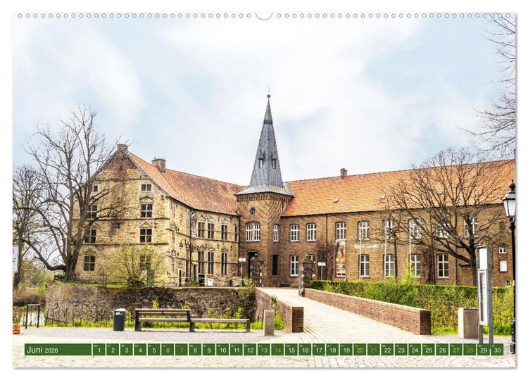Produktbild: D&uuml;lmen - Wildpferde, Burgen und Schl&ouml;sser (hochwertiger Premium Wandkalender 2026 DIN A2 quer), Kunstdruck in Hochglanz