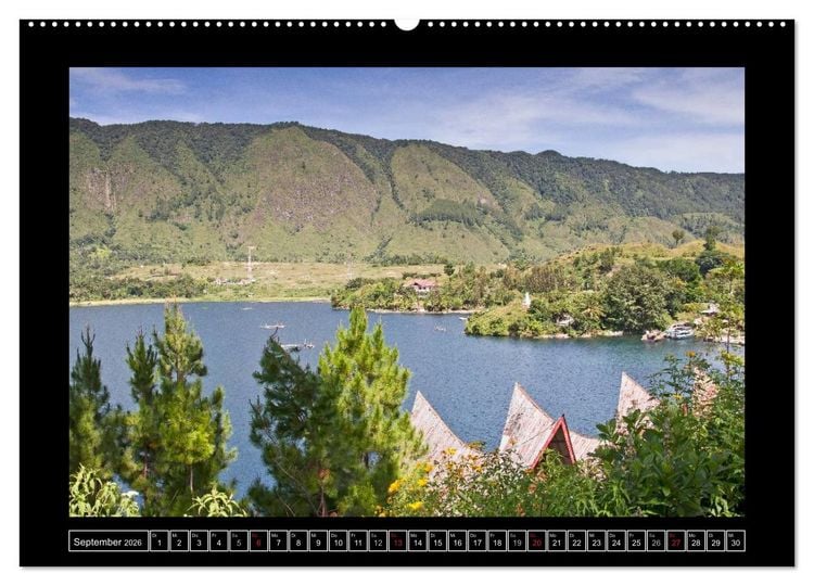 Produktbild: Sumatra &ndash; Architektur und Landschaft (Wandkalender 2026 DIN A2 quer), CALVENDO Monatskalender
