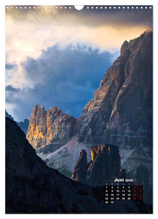 Produktbild: Dolomiten - Reise um die bleichen Berge zu entdecken (Wandkalender 2026 DIN A3 hoch), CALVENDO Monatskalender