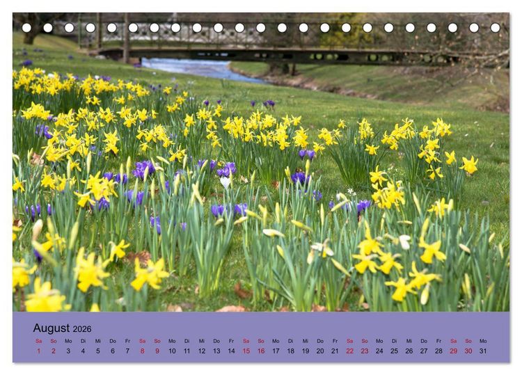 Produktbild: Kurpark Baden-Baden (Tischkalender 2026 DIN A5 quer), CALVENDO Monatskalender