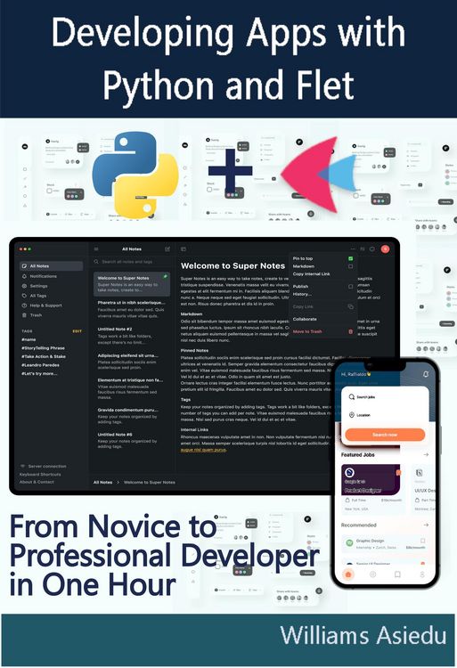Produktbild: Developing Apps with Python and Flet