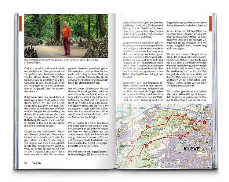Produktbild: KOMPASS Wanderf&uuml;hrer Niederrhein, zwischen Rhein und Maas, 55 Touren mit Extra-Tourenkarte