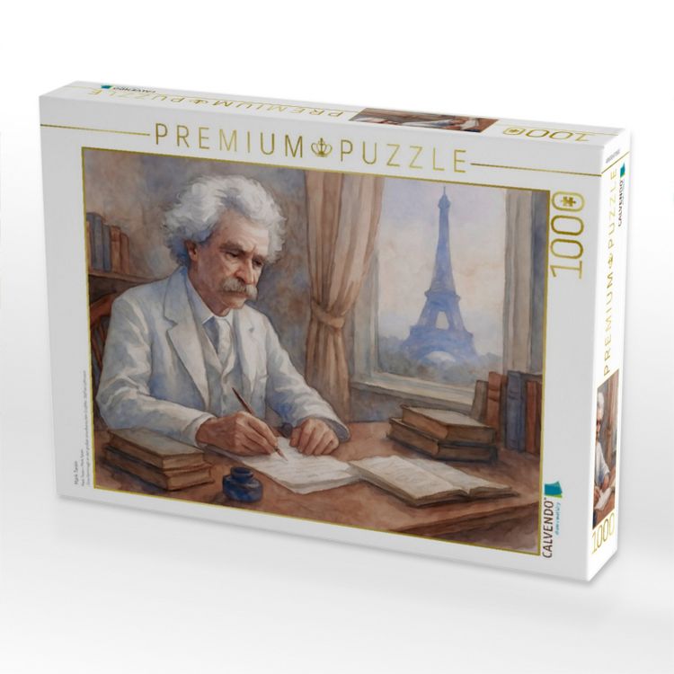 Produktbild: CALVENDO Puzzle Mark Twain | 1000 Teile Lege-Gr&ouml;&szlig;e 64x48cm Foto-Puzzle f&uuml;r gl&uuml;ckliche Stunden