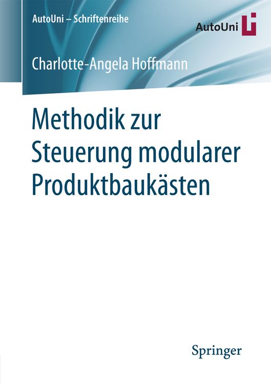 Produktbild: Methodik zur Steuerung modularer Produktbauk&auml;sten
