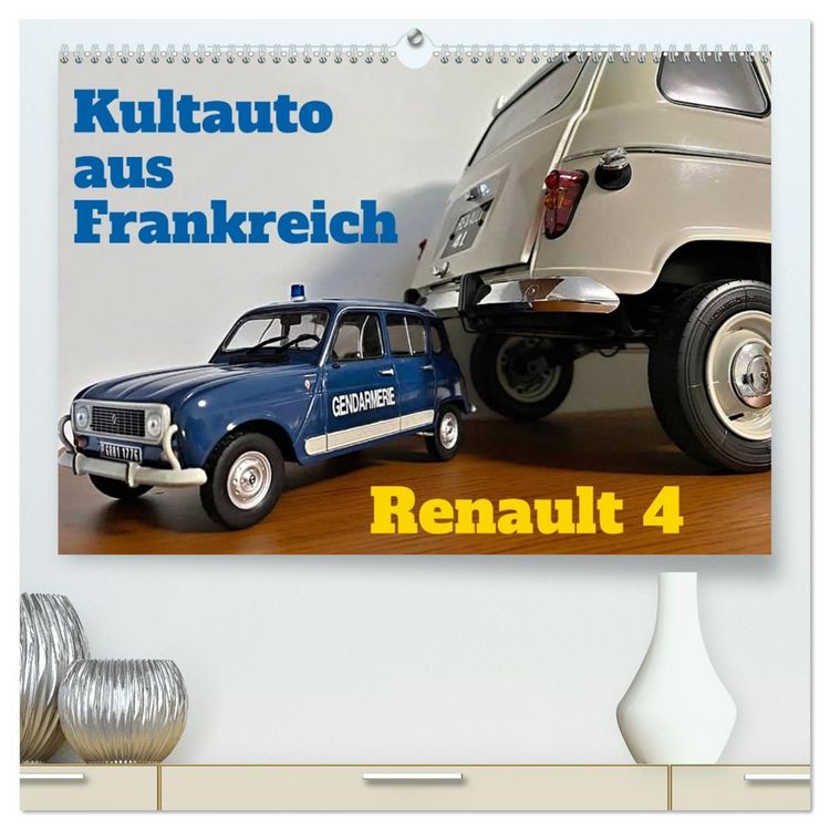 Produktbild: Kultauto aus Frankreich - Renault 4 (hochwertiger Premium Wandkalender 2026 DIN A2 quer), Kunstdruck in Hochglanz